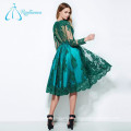 Elegant Tulle Lace Appliques Sashes Botón Plus Size Prom Dress